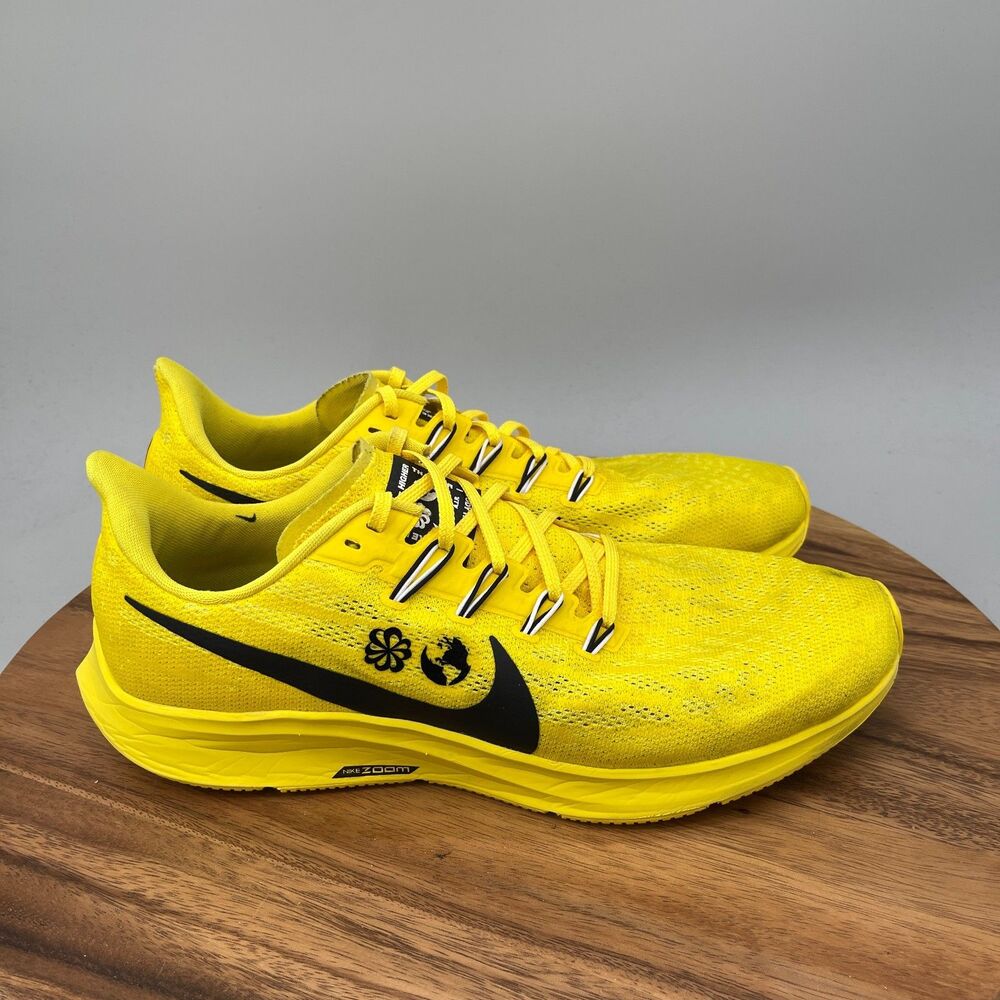 Nike Air Zoom Pegasus 36 Shoes Mens Size 12 Cody Hudson Chrome Yellow Running